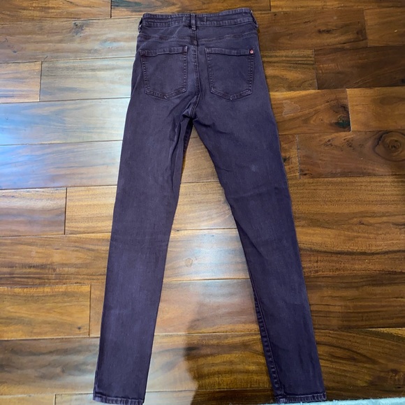 Bullhead & Co Maroon Super High Rise Skinny Jeans - Picture 2 of 3